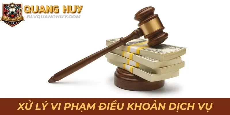 Hình thức xử lý khi vi phạm điều khoản dịch vụ